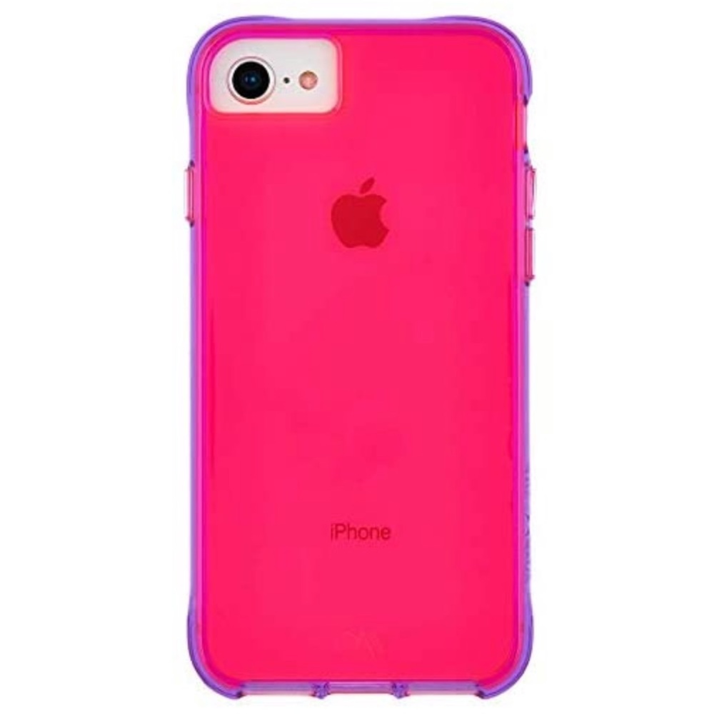 Neon pink and purple Case-mate case for iPhone 8